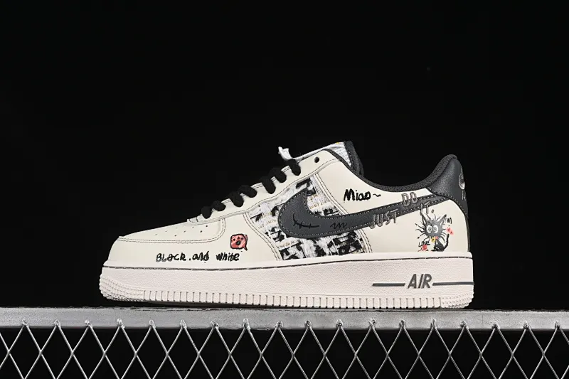 All categories Nk Air Force 1 Air Force series Nk Air Force 1 Low Air Force low-top Nike Air Force 1'07 Low "Little Black Cat" Xiaoxiangfeng series Little Black Cat Air Force One low-top casual sneakers FJ7740-710